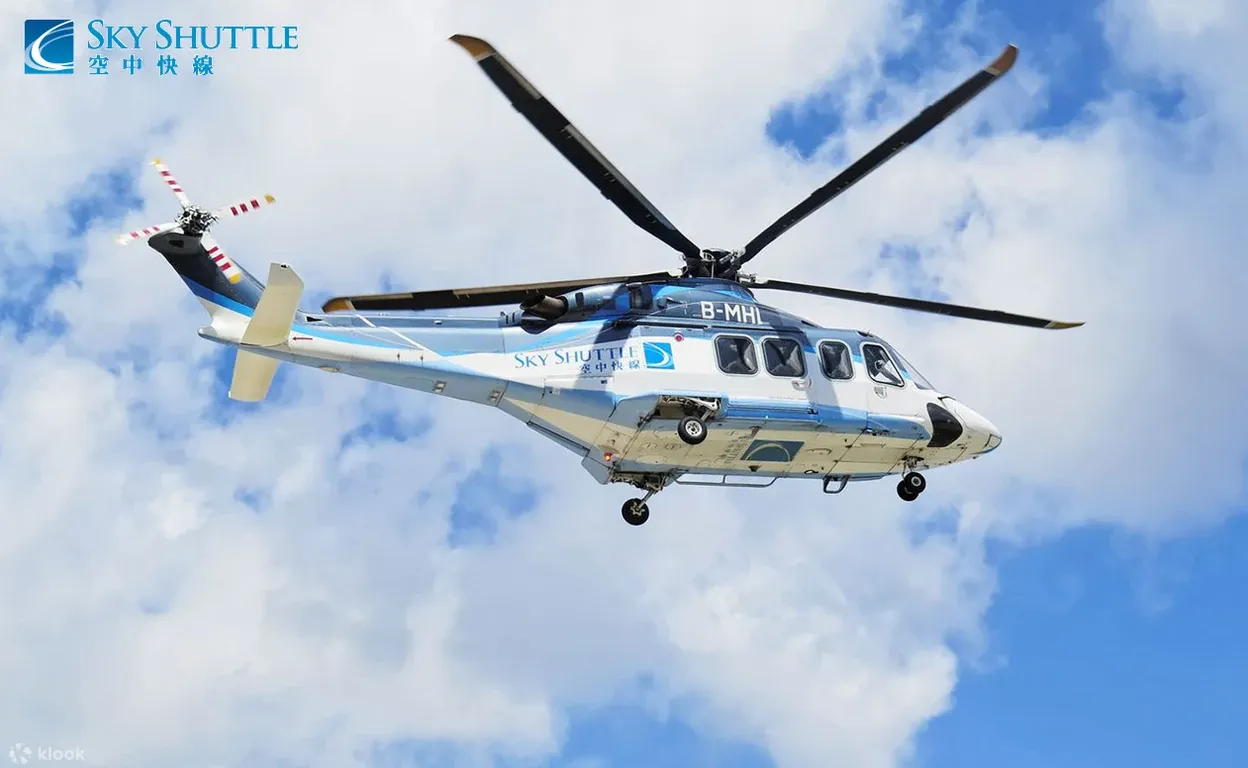 Sky Shuttle helicopter offering luxury flights from Hong Kong to Macau