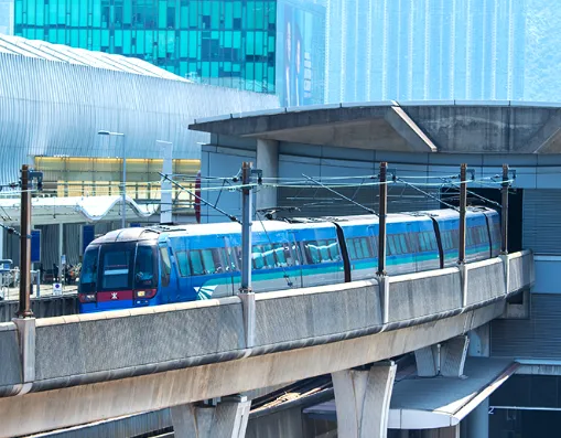 Hong Kong West Kowloon Station high-speed train to Mainland China