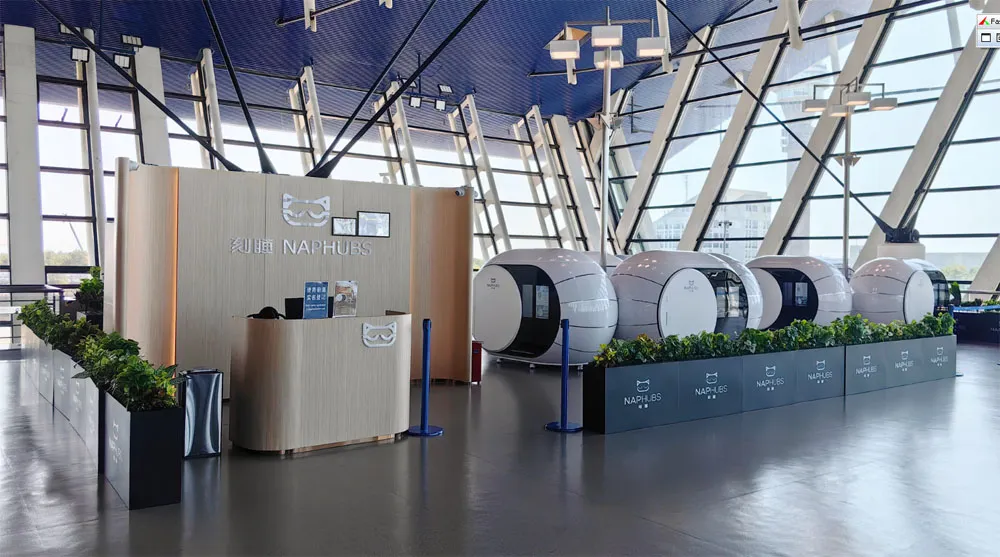 GoSleep sleeping capsules and overnight pods at Shanghai Pudong International Airport (PVG)