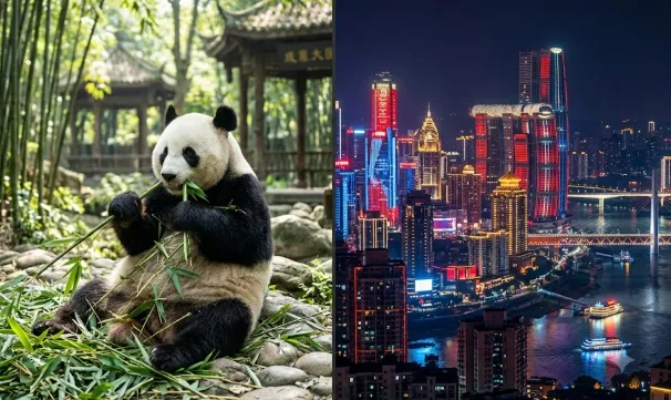 Travel guide from Chengdu giant pandas to Chongqing cyberpunk city