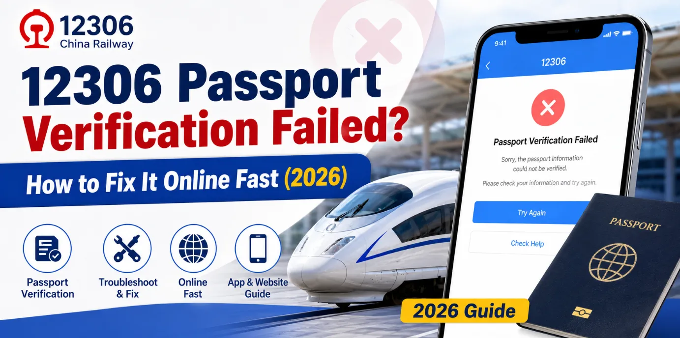 12306 Passport Verification Failed? How Foreigners Can Fix It Fast (2026)
