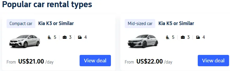 Booking a rental car in China using the Alipay or Trip.com app